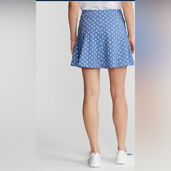 RLX ralph lauren Golf blue multi Paneled Performance jersey Skort size small new - Picture 3 of 9